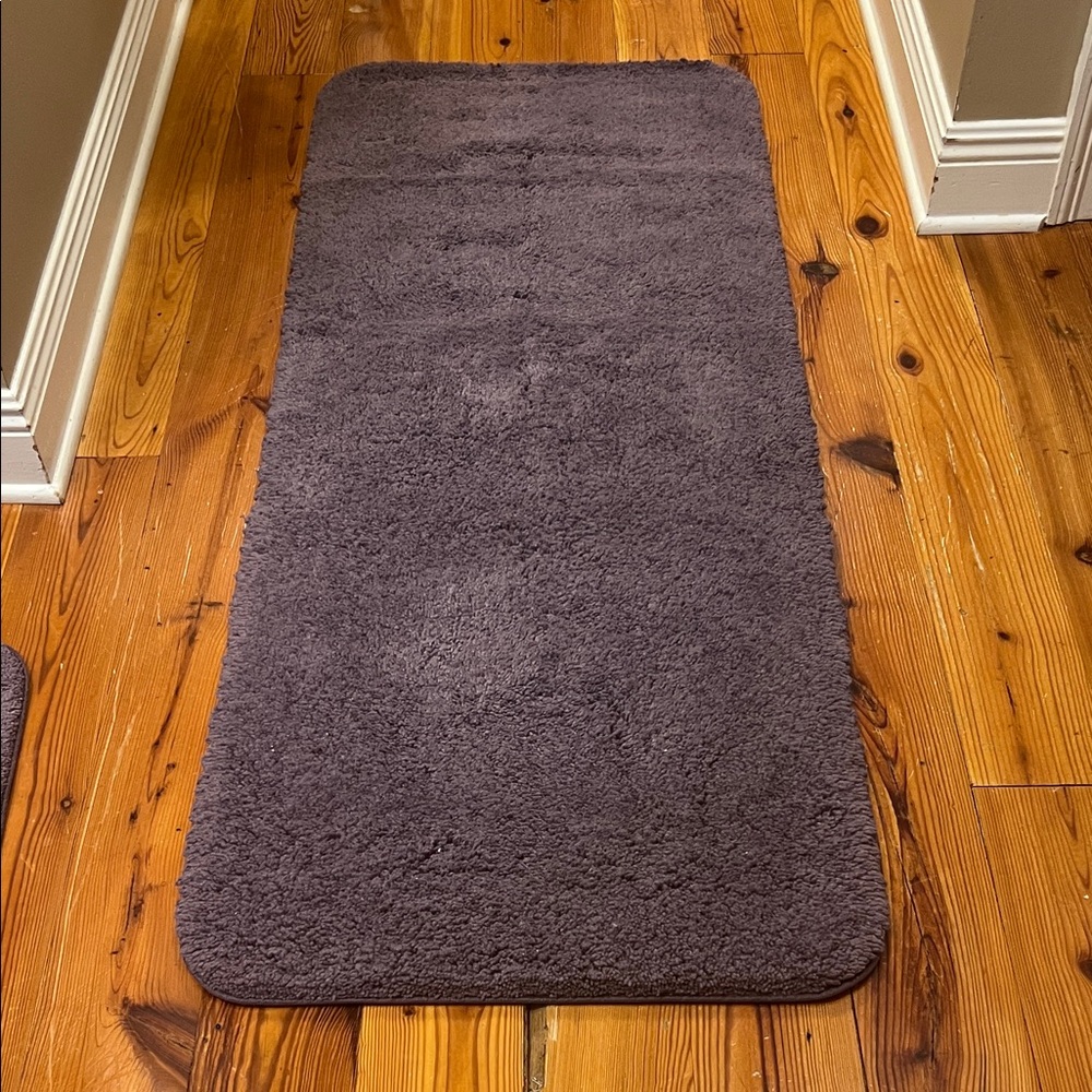 Bath Mats (2) in Purple, EUC